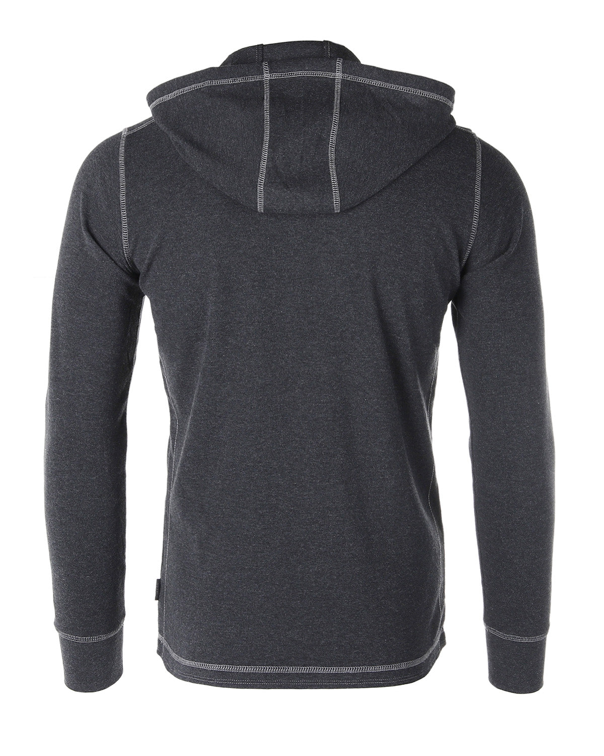 ZIMEGO Mens Vintage Dyed Thermal Long Sleeve Lightweight Fashion Hooded Henley